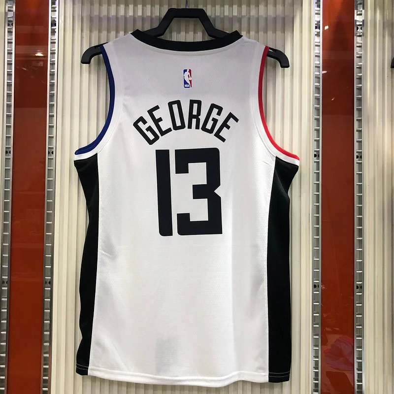 2020 Season NBA Los Angeles Clippers Basketball jersey  Latin  city version   White  #13  GEORGE