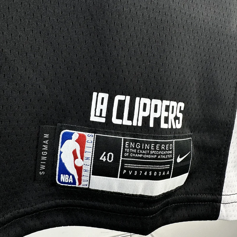 2021 Season  NBA Los Angeles Clippers Basketball jersey   Latin   Black  #1    HARDEN