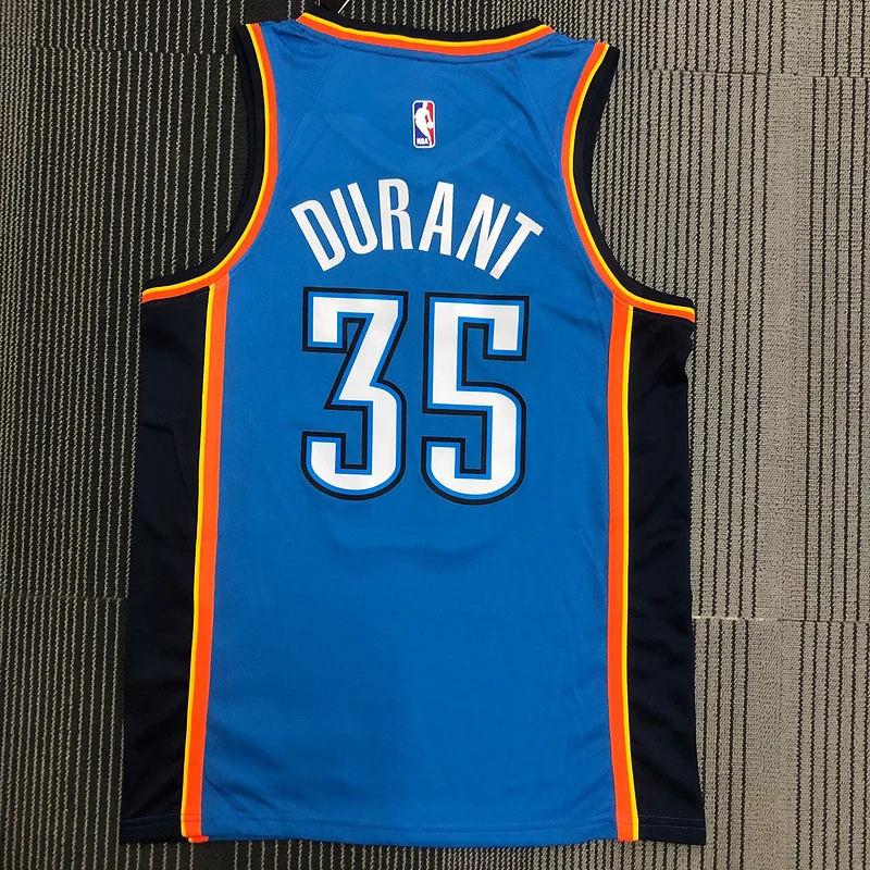 NBA Oklahoma City Thunder Basketball Jersey Blue #35 DURANT