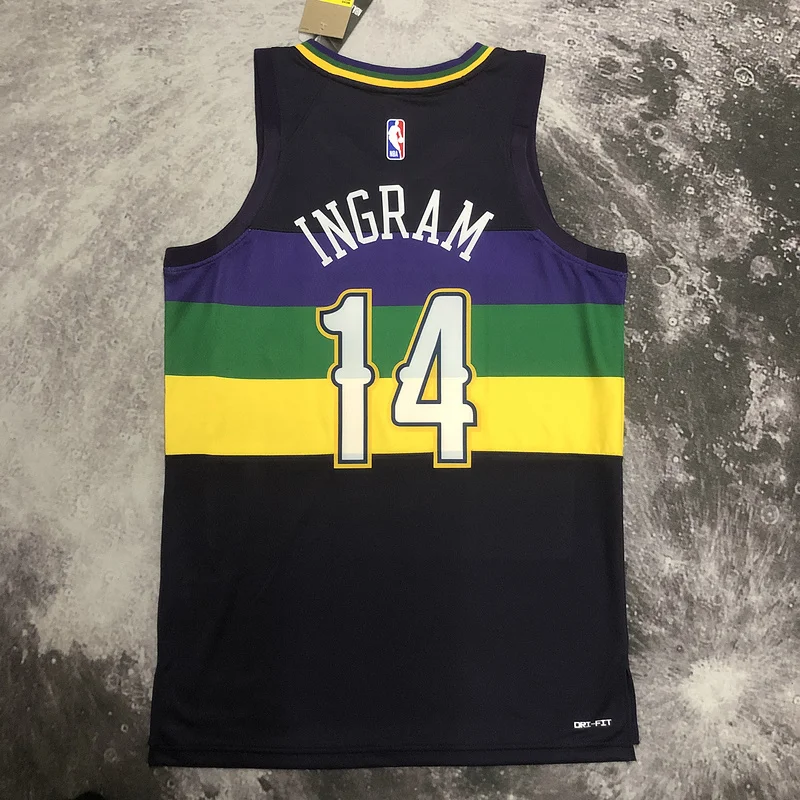 2023 New Orleans Pelicans Basketball jersey  city version  #14  INGRAM