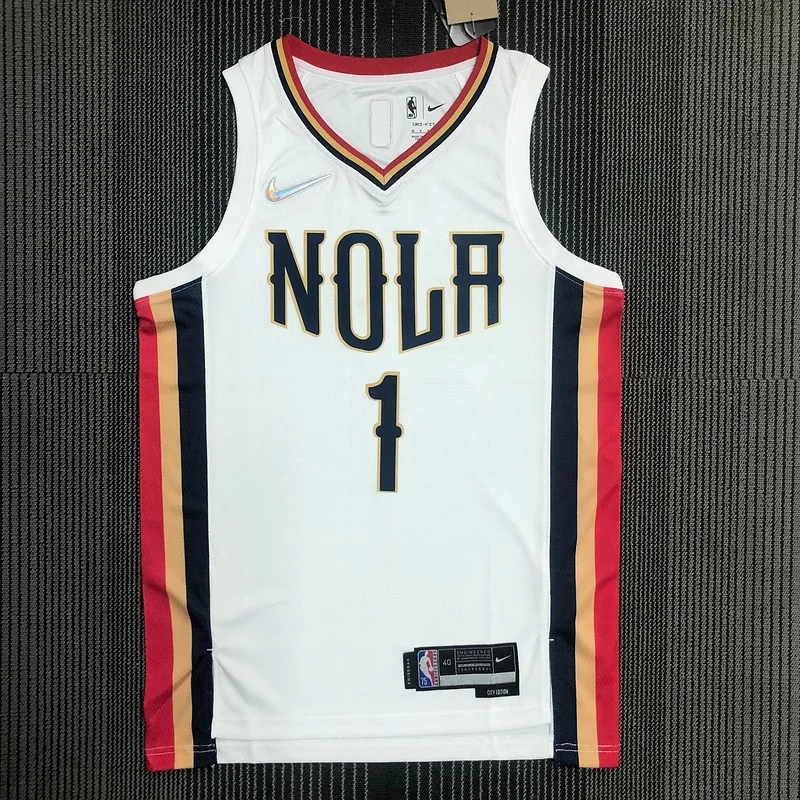 2022  New Orleans Pelicans Basketball jersey   city version  #1  WILLIAMSON