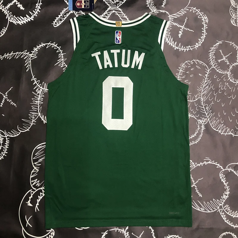 AU Player version NBA Boston Celtics Basketball Jersey Green #0 TATUM