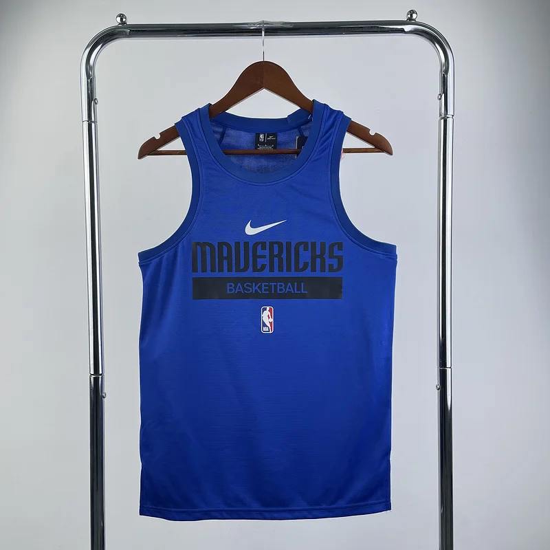 2023 Season NBA Dallas Mavericks basketball jersey Blue training vest