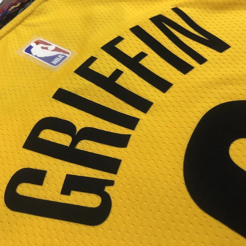 Brooklyn Nets Basketball jersey Commemorative Edition Yellow Camouflage #2 GRIFFIN