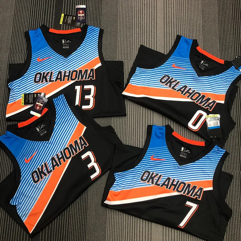 2021 NBA Oklahoma City Thunder Basketball Jersey city version #7 ANTHDNY