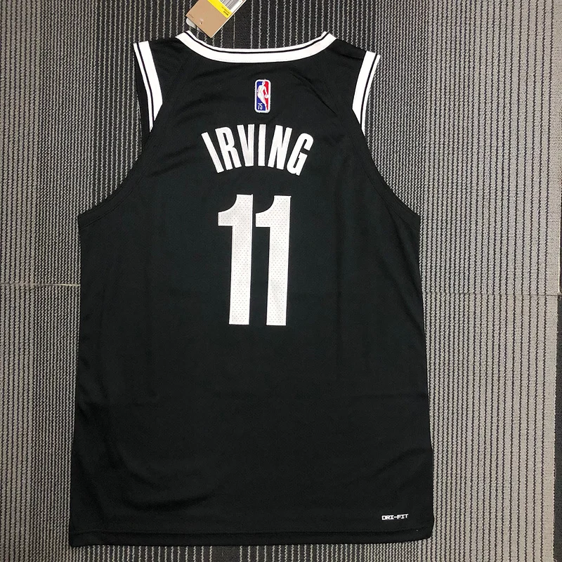 AU Player Version Brooklyn Nets Basketball jersey Black #11 IRVING