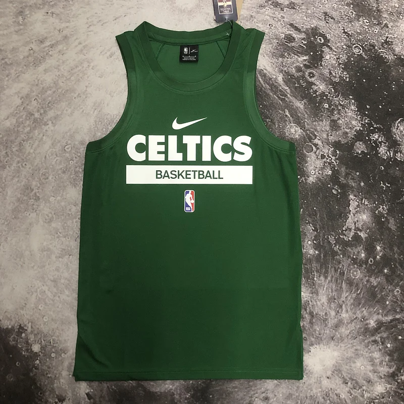 2023 Season NBA Boston Celtics Basketball Jersey Green training vest