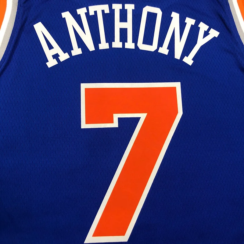 New York Knicks Basketball Jersey Blue #7 ANTHONY