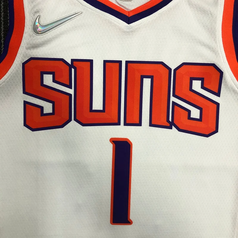 75th anniversary NBA Phoenix Suns Basketball jersey White #1 BOOKER