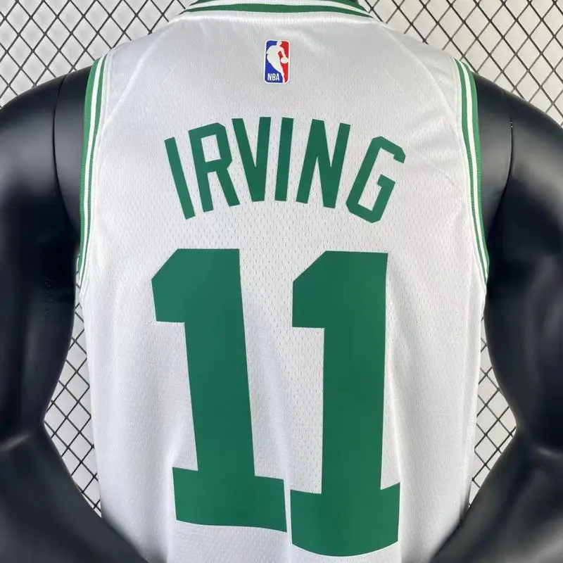 2023 Season NBA Boston Celtics Basketball Jersey White #11 IRVING