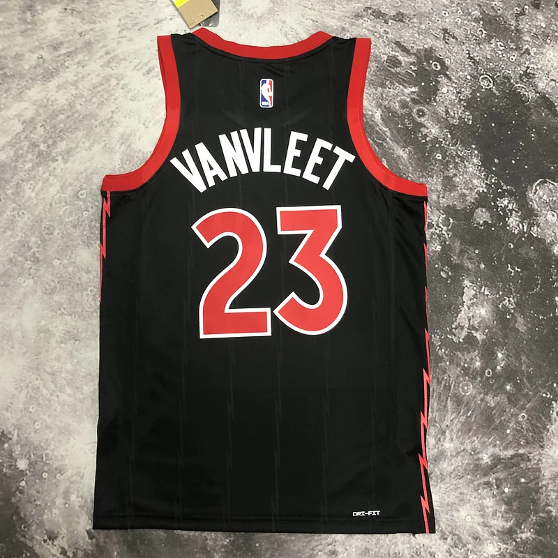 2023 NBA Toronto Raptors Basketball Jersey trapeze limited #23 VANVLEET