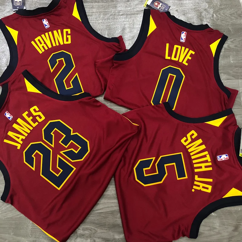 2017 Cleveland Cavaliers Basketball Jersey Red #0 LOVE