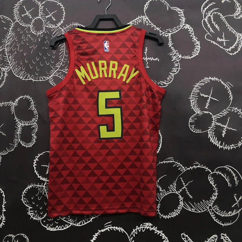 NBA Atlanta Hawks Basketball Jersey red #5 MURRAY