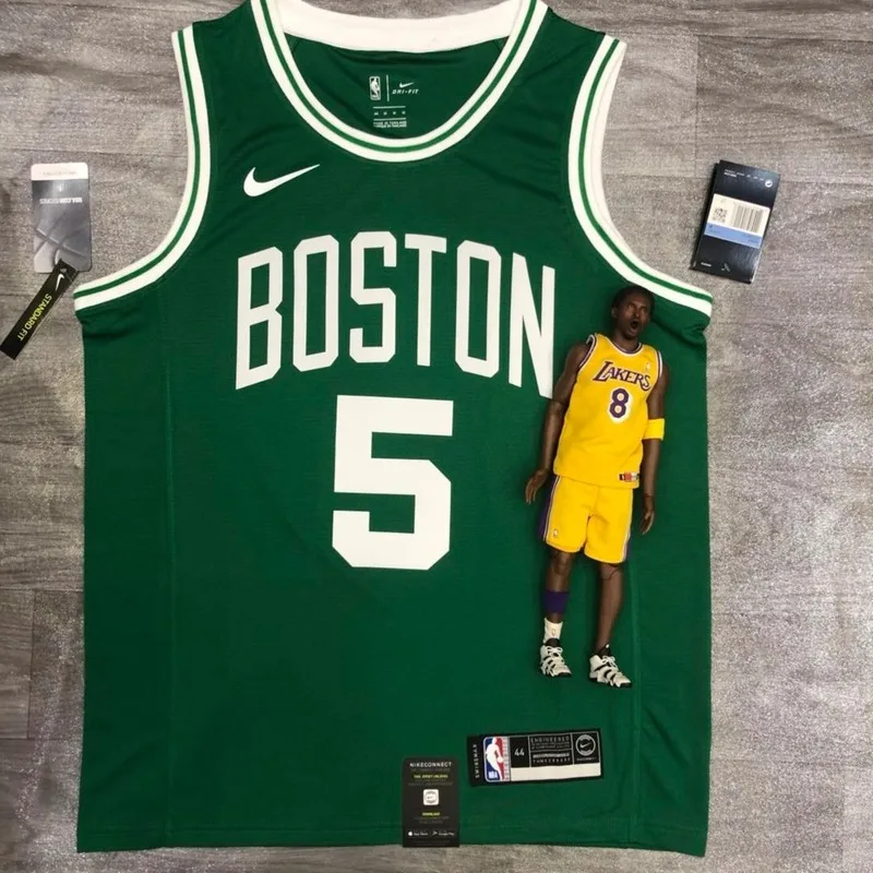 NBA Boston Celtics Basketball Jersey Retro Green #5 GARNETT