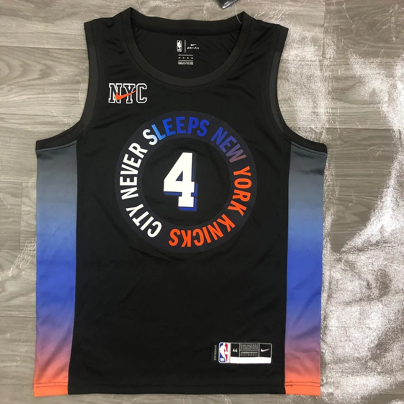 2021 New York Knicks Basketball Jersey city version #4 ROSE