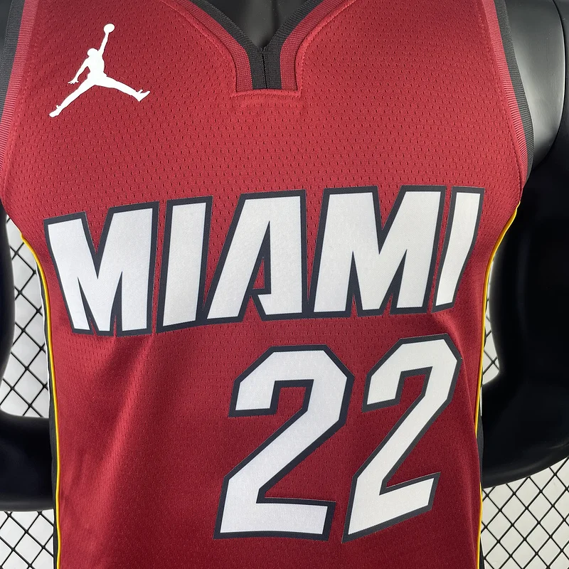 2023 Season NBA Miami Heat basketball jersey trapeze limited #22 BUTLER