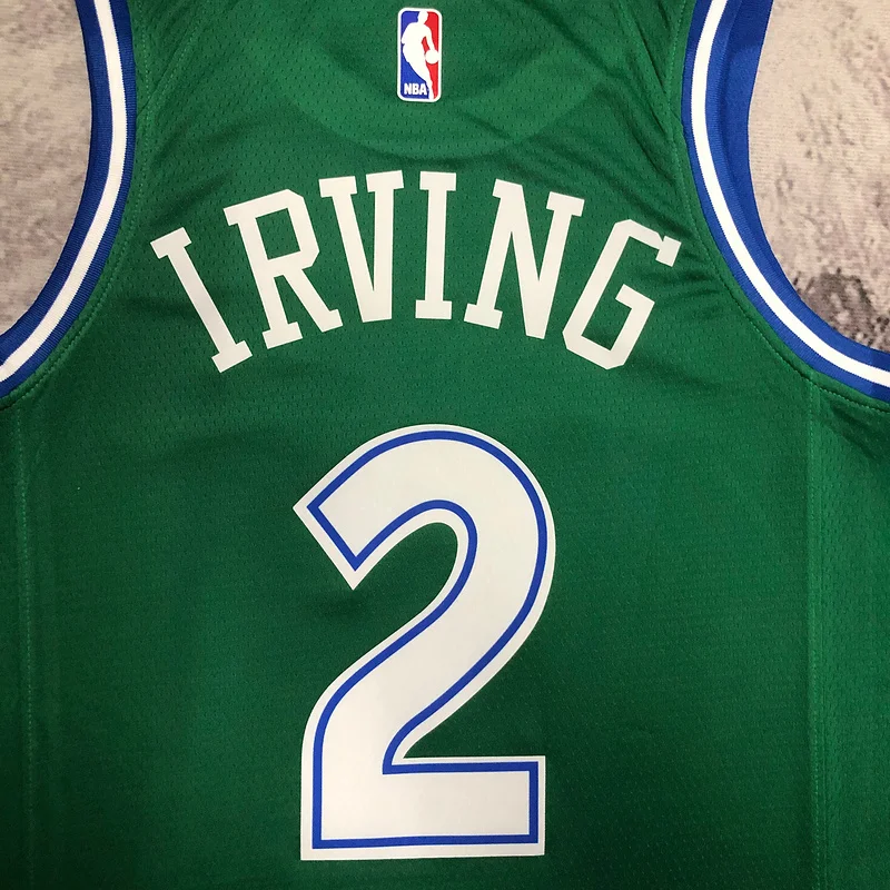 NBA Dallas Mavericks basketball jersey Retro Green #2 IRVING