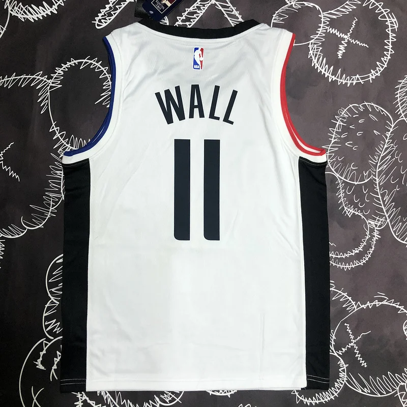 NBA Los Angeles Clippers Basketball jersey   Latin  White   #11   WALL