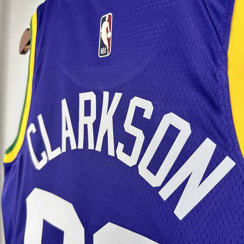 2024 Utah Jazz Basketball Jersey Retro #00 CLARKSON