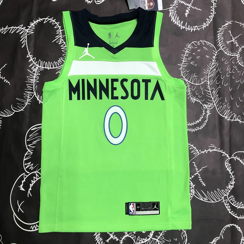 Minnesota Timberwolves Basketball Jersey trapeze #0 RUSSELL