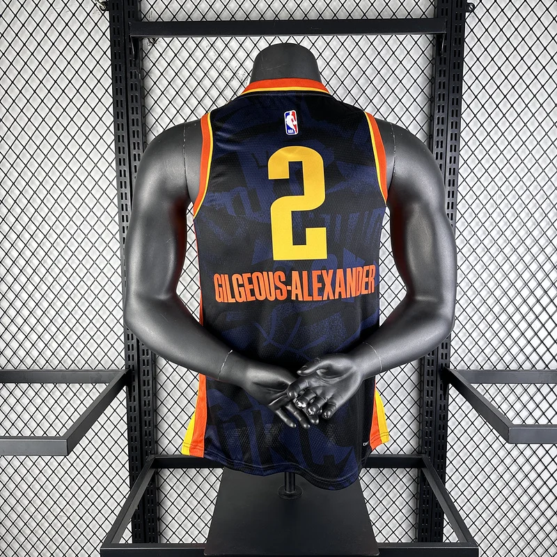 2024 NBA Oklahoma City Thunder Basketball Jersey city version #2 GILGEOUS ALEXANDER