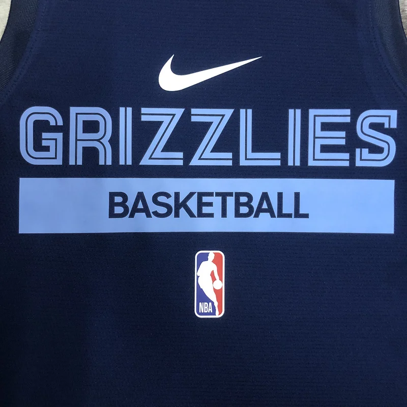 2023 Season NBA Memphis Grizzlies Basketball Jersey Blue training vest