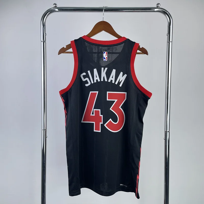 2023 NBA Toronto Raptors Basketball Jersey trapeze limited #43 SIAKAM