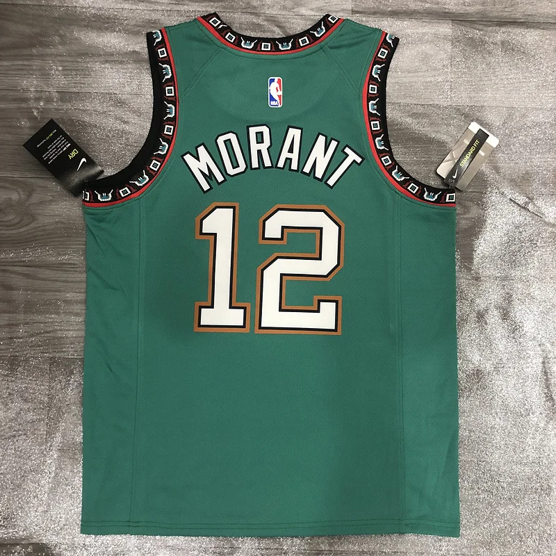 NBA Memphis Grizzlies Basketball Jersey Green #12 MORANT