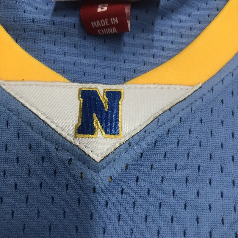 2003 2004 Season Mitchell Ness Hot Print Retro SW NBA Denver Nuggets Basketball jersey Blue #15 ANTHDNY