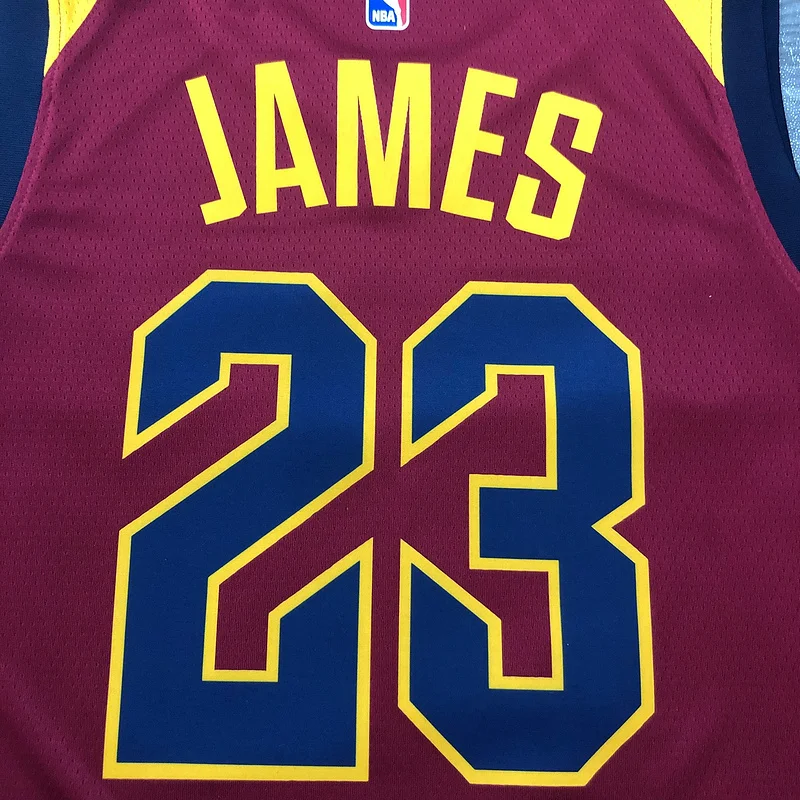 2017 Cleveland Cavaliers Basketball Jersey Red #23 JAMES