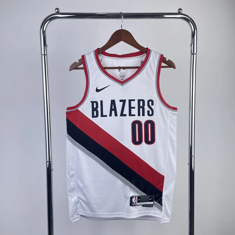 2023  Portland Trail Blazers Basketball Jersey   White  #00   HENDERSON