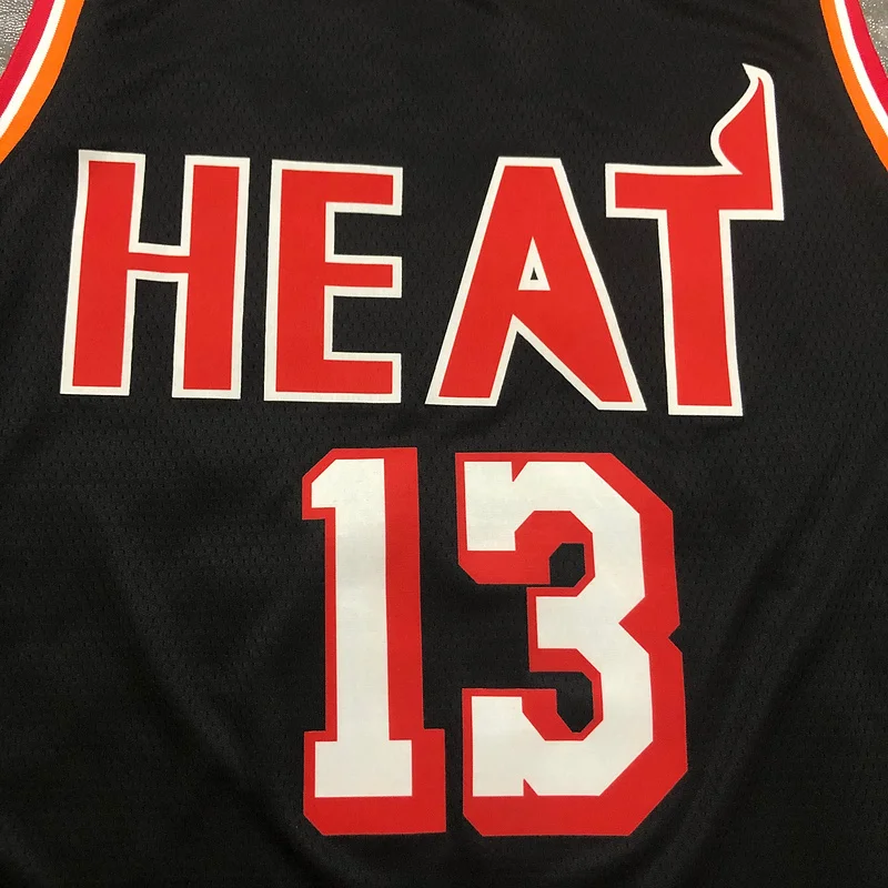 2018 Season NBA Miami Heat basketball jersey retro night Black #13 ADEBAYO