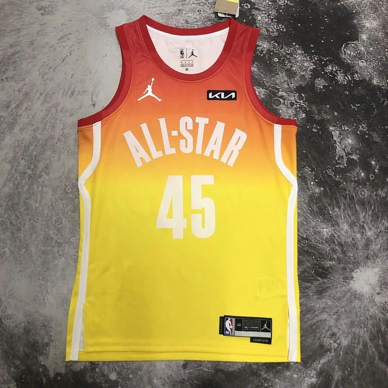 2023 All-Star Cleveland Cavaliers Basketball Jersey Yellow #45 MITCHELL