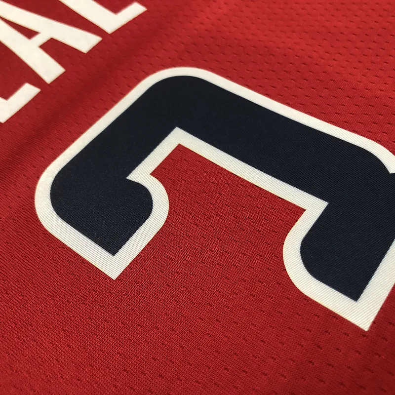 75th anniversary Washington Wizards Basketball Jersey Red #3 BEAL