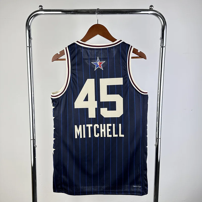 2024 All-Star Cleveland Cavaliers Basketball Jersey Blue #45 MITCHELL