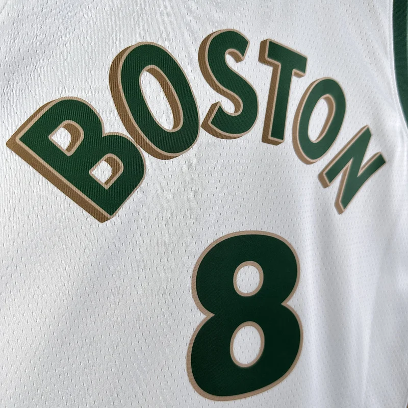 2024 Season NBA Boston Celtics Basketball Jersey city version #8 PORZINGIS