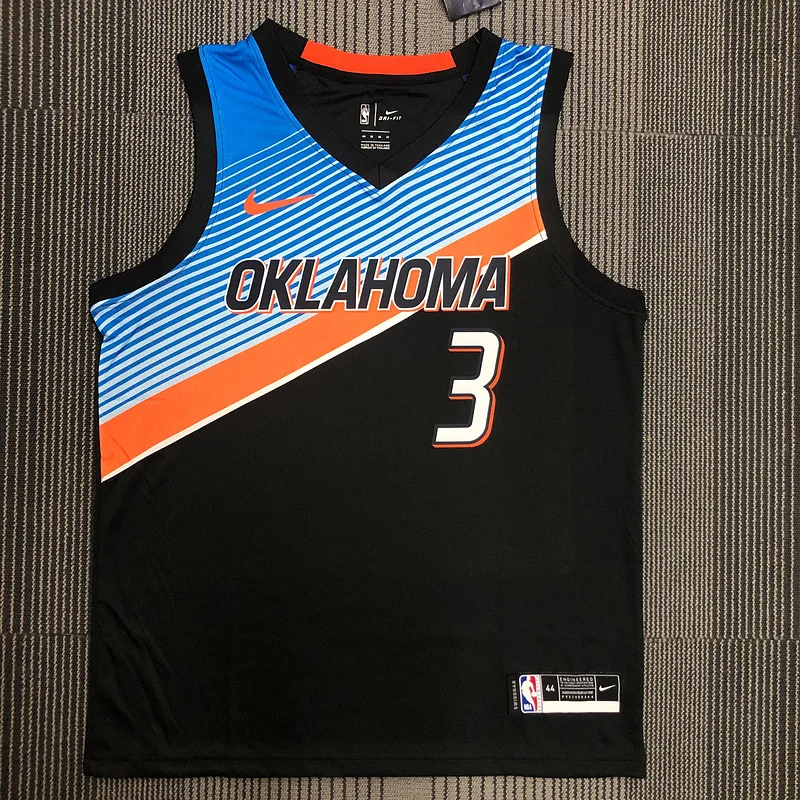 NBA Oklahoma City Thunder Basketball Jersey city version #3 PAUL