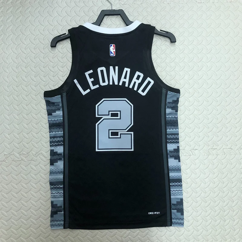 2023 San Antonio Spurs Basketball Jersey trapeze limited #2 LEONARD