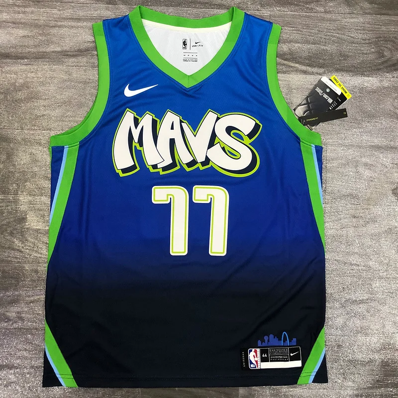 2020 Season NBA Dallas Mavericks basketball jersey limited #77 DONCIC