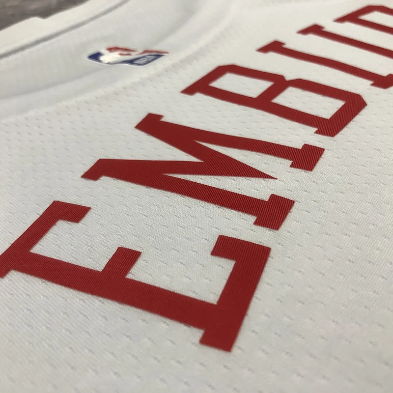 2023 Season NBA Philadelphia 76ers Basketball Jersey city version #21 EMBIID