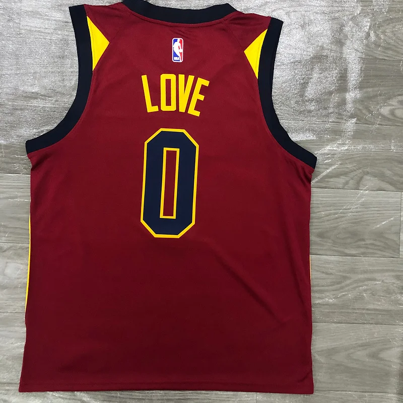 2017 Cleveland Cavaliers Basketball Jersey Red #0 LOVE