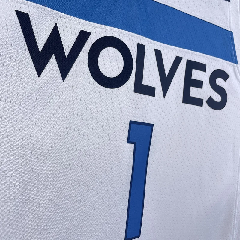 2023 Minnesota Timberwolves Basketball Jersey Home White #1 ANDERSON