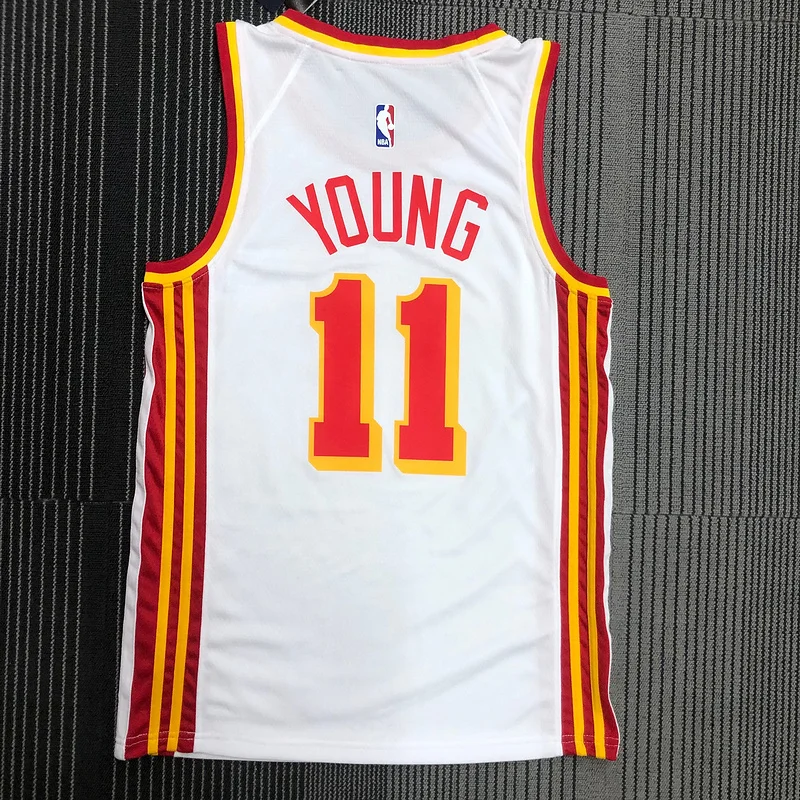 NBA Atlanta Hawks Basketball Jersey White #11 YOUNG