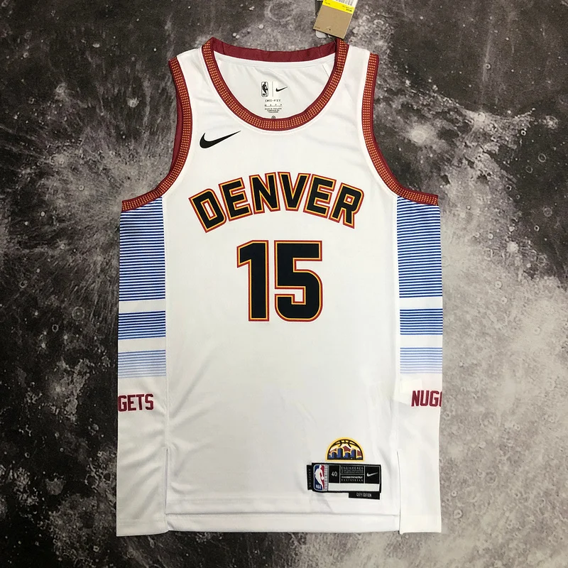 2023 Season NBA Denver Nuggets Basketball jersey city version #15 JOKIC