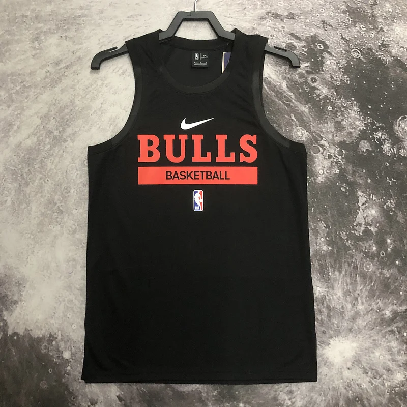 2023 Season NBA Chicago Bulls Basketball jersey black training vest