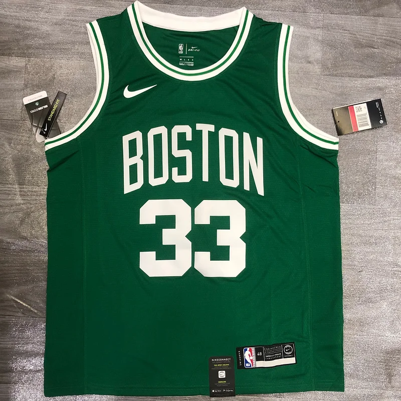 NBA Boston Celtics Basketball Jersey Retro Green #33 BIRD