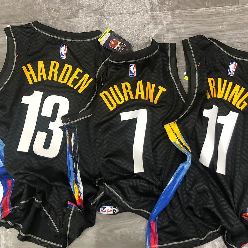 2021 Season Brooklyn Nets Basketball jersey city version graffiti style #13 HARDEN