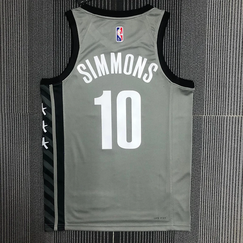 75th anniversary Brooklyn Nets Basketball jersey Flyer style limited #10 SIMMONS