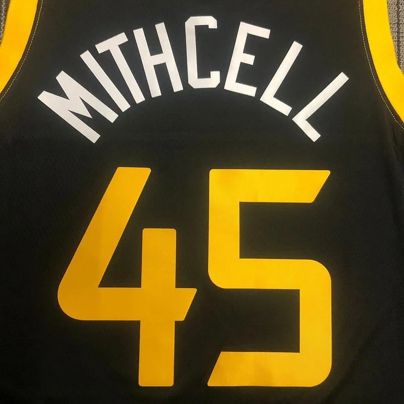 2021 Utah Jazz Basketball Jersey city version 球衣 #45 MITCHELL