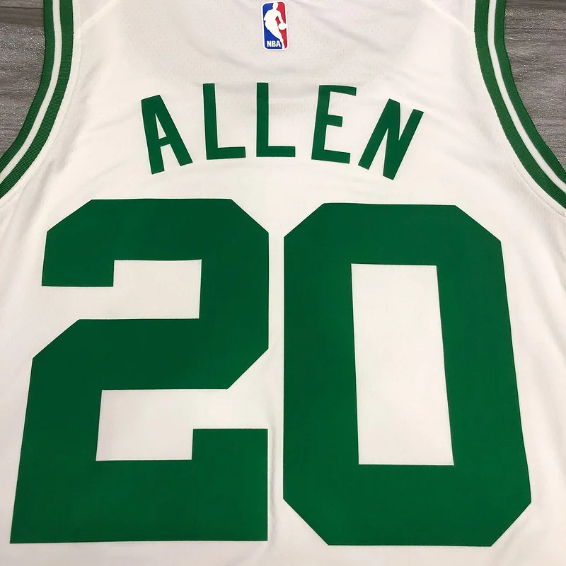 NBA Boston Celtics Basketball Jersey Retro White #20 ALLEN